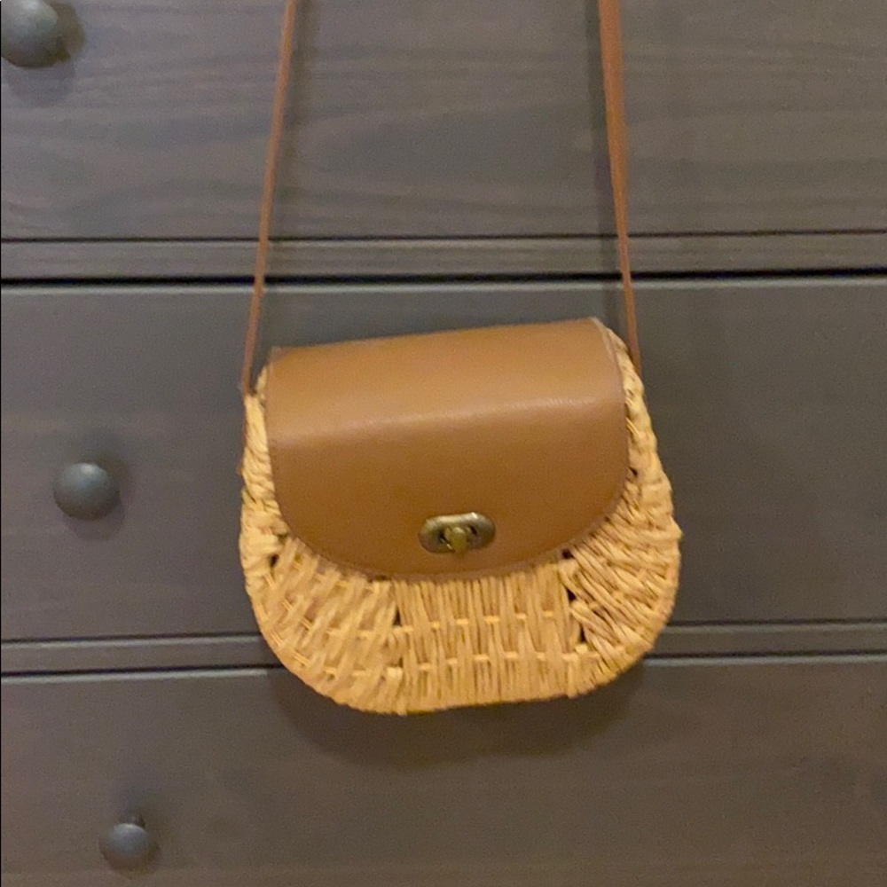Cute Straw Crossbody Purse